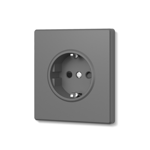 NOTA сірий графіт Розетка внутрішня 1-а із заземленням Videx Житомир