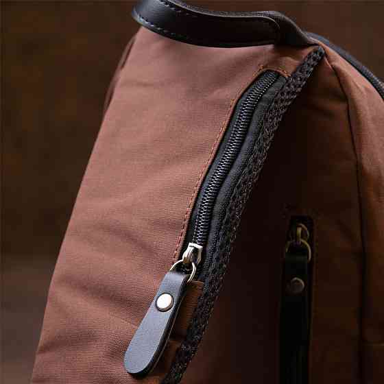 Сумка через плечо нейлон Vintage 20634 Коричневая Киев