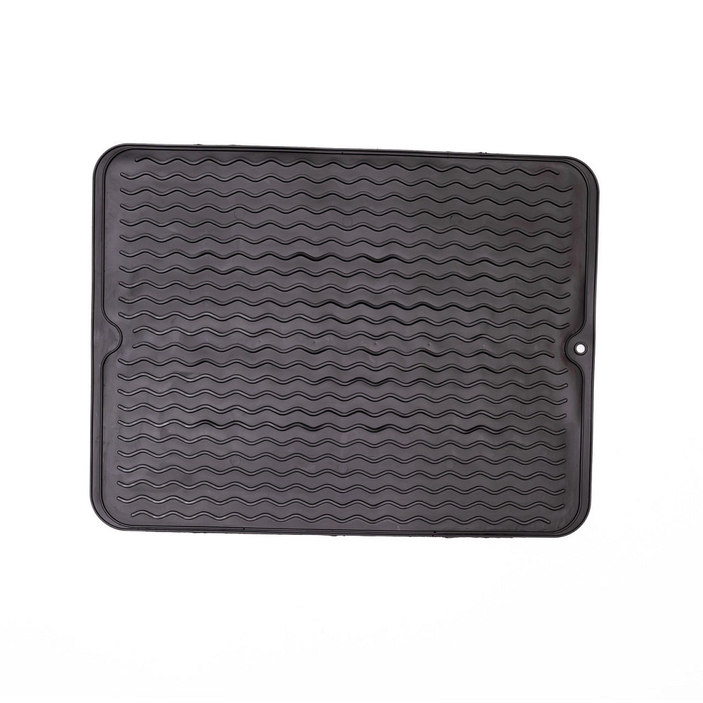 Кухонный силиконовый коврик с противоскользящей поверхностью 40×30 см Черный HP-42-9B Киев - изображение 2