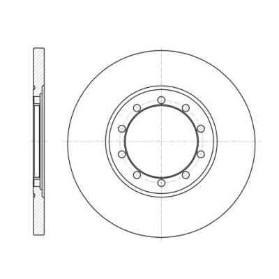 Тормозной диск REMSA 61201.00 Винница
