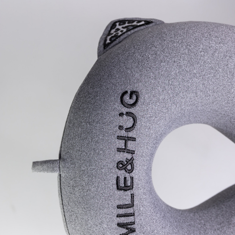 Подушка для шеи Smile&Hug U-образная темно-серый HP-56-14G Коломия - фото 5