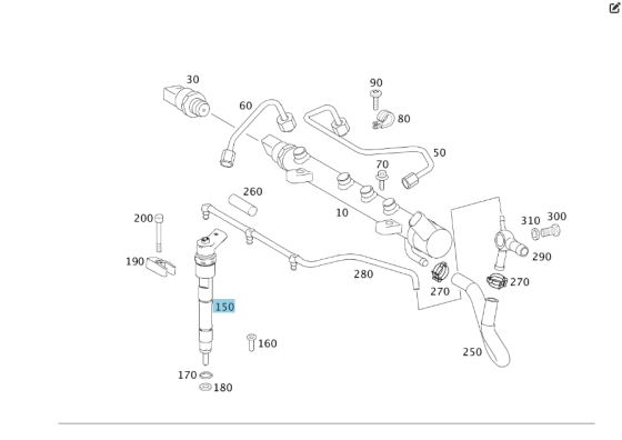 Mercedes-Benz  A6400700787 Паливна форсунка двигунів OM640 R4 2.0 cdi OM639 R3 1.5 cdi A-Class W169 B-Clas W245 Одесса