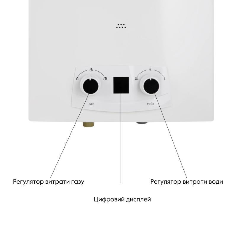 Газовая колонка дымоходная Thermo Alliance EURO JSD20-10QB, 10 л, White Харьков - изображение 6