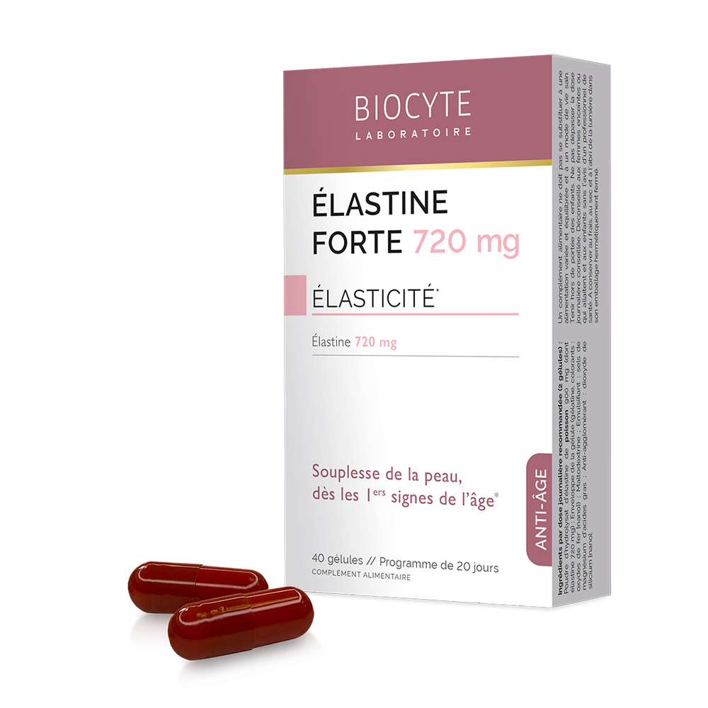 Biocyte Морський еластин, відновлення пружності шкіри Elastine Forte 720 мг, 40 капсул Дніпро - фото 1