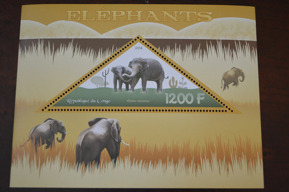 Конго. Фауна. Личности. Блок. 2014 р. (А-34) Полтава - фото 1