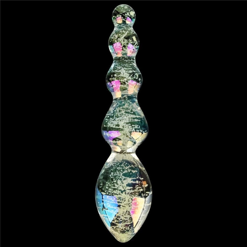 Стеклянный фаллоимитатор DILDO GLOW-IN-THE-DARK TWILIGHT GLEAM GLASS Sex Aura Киев - изображение 3
