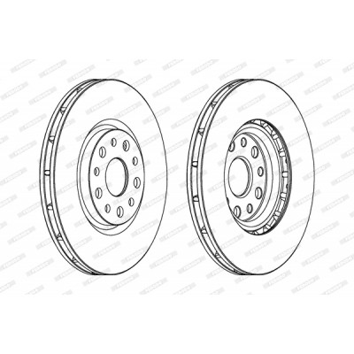 Гальмівний диск FERODO DDF1449 Вінниця - фото 1