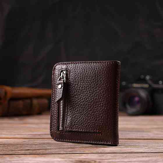 Гаманець для жінок невеликого розміру з натуральної шкіри CANPELLINI 21798 Коричневий Київ