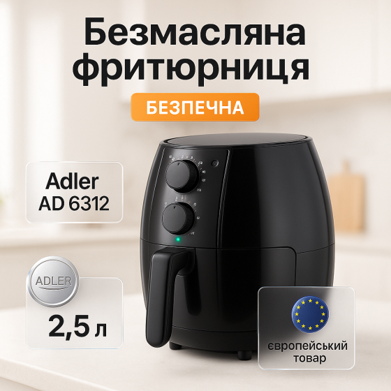 Электрическая фритюрница без масла, Аэрогриль воздушная, Аэрофритюрница электрическая сенсорная GQ-79 Львов