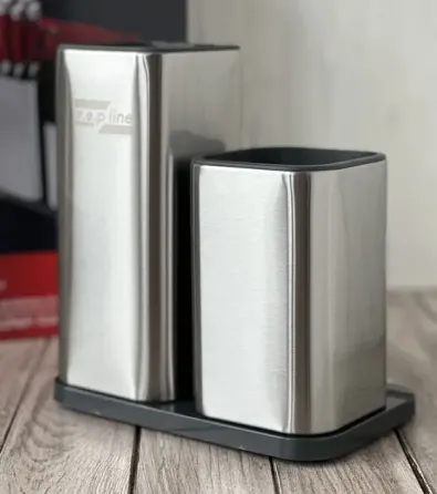 Набор кухонных ножей и принадлежностей Zep-Line ZP-047 на подставке 17 предметов Коломия