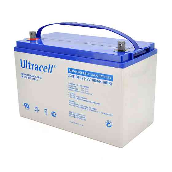 Акумуляторна батарея Ultracell UCG100-12 GEL 12V 100 Ah (328 x 173 x 232) White Q1/48 Київ