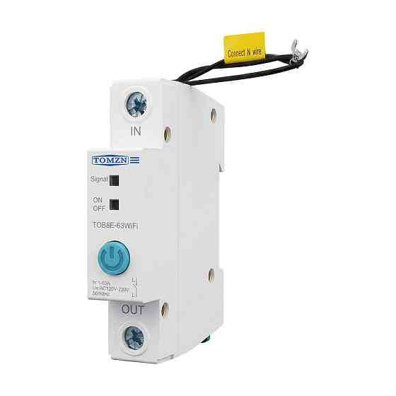Розумний автоматичний вимикач з Wi-Fi (eWeLink) TOMZN TOB8E-63 63A (51-00110) Киев