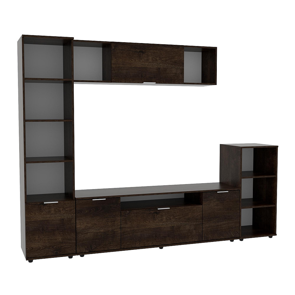 Стенка в гостиную Ketrin-4, Дуб Конкордия, 2440х425х1880 Львов - изображение 1