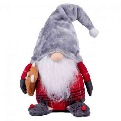 Новорічна фігурка Novogod`ko Гном з іграшкою, 54 см (974635) Вінниця