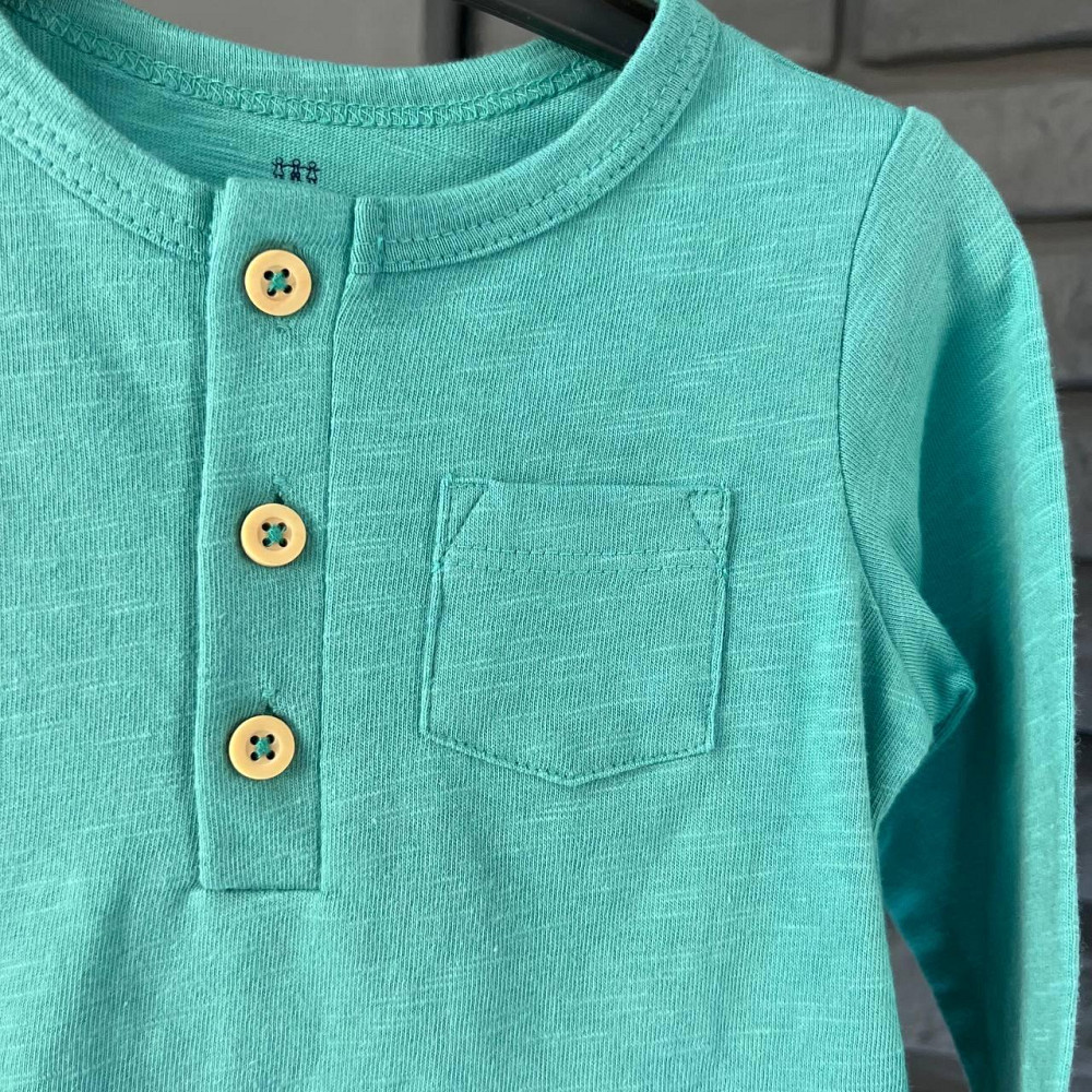 Дитяча Літня Кофта з Ґудзиками для Хлопчика LC Waikiki Зелена 12-18 міс (80-86см) Київ - фото 5