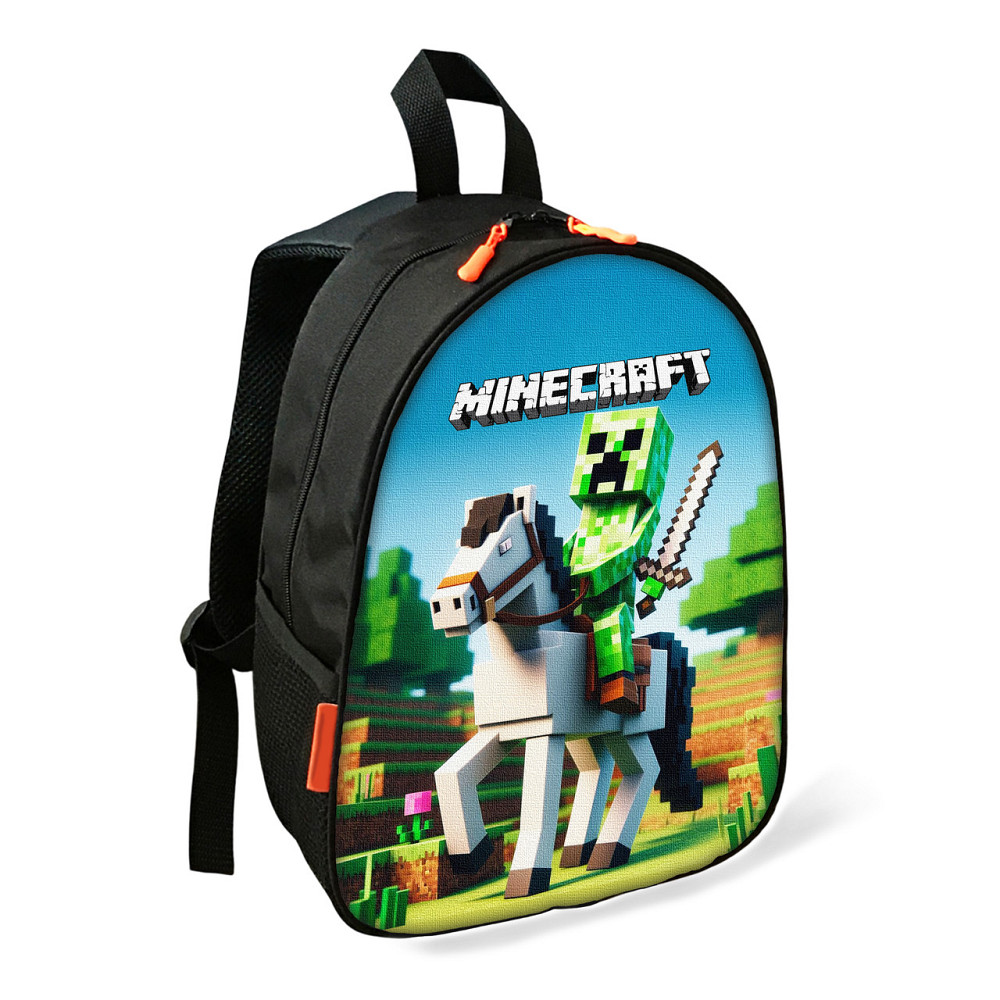 Рюкзак Minecraft Кріпер дитячий шкільний/міський 34х27х13 см для хлопчика (02443) Київ - фото 1