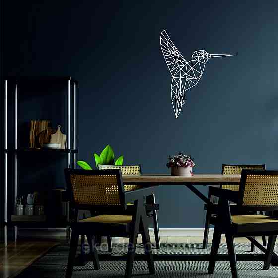 Настенный декор Панно «Колибри» Декор на стену 50*42 см, Белый Киев