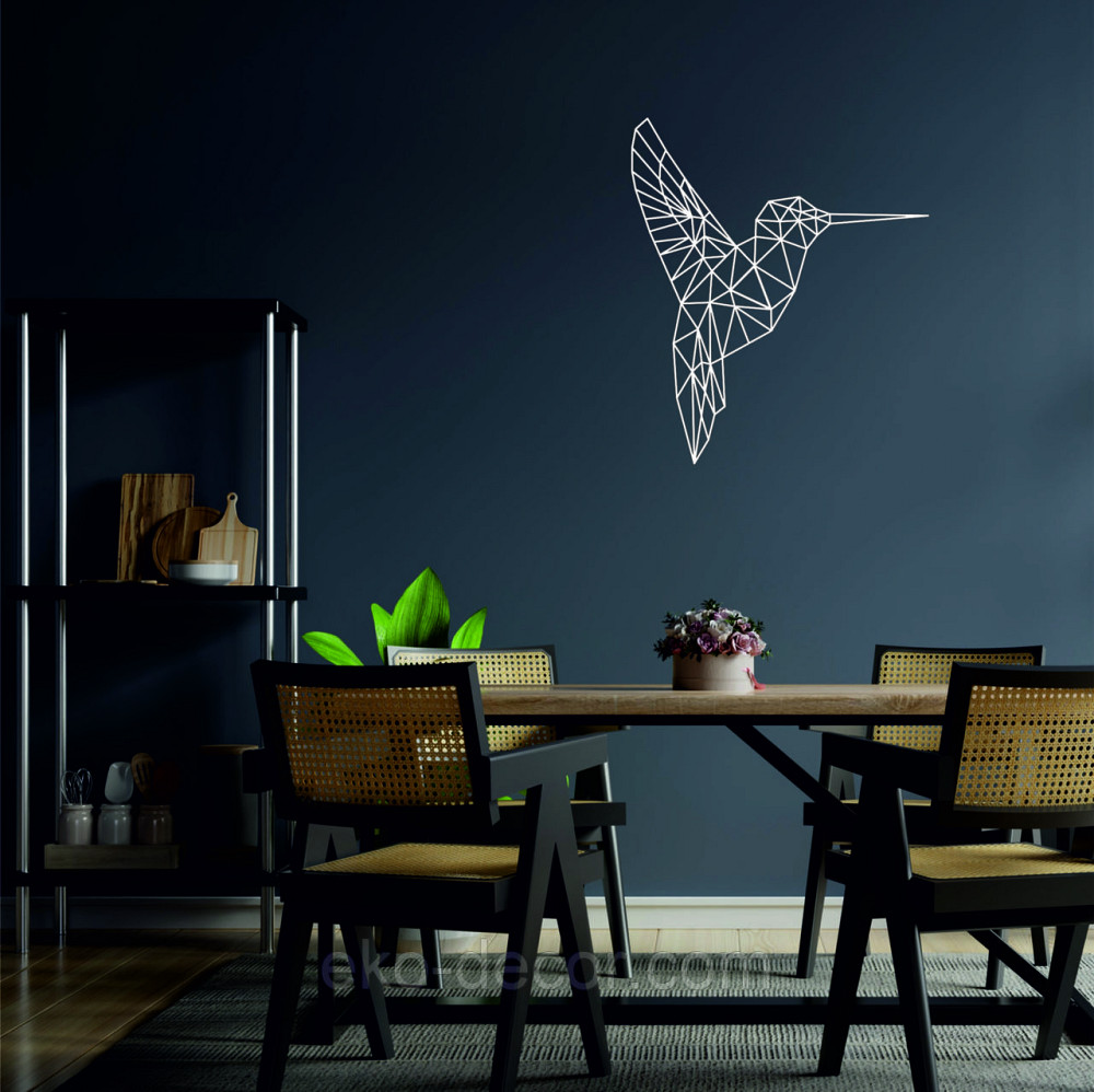 Настінний декор Панно «Колібрі» Декор на стіну 50*42 см, Білий Київ - фото 6