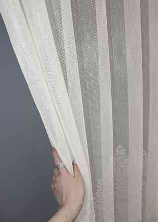 Тюль из ткани жаккард, цвет кремовый 1422т Киев