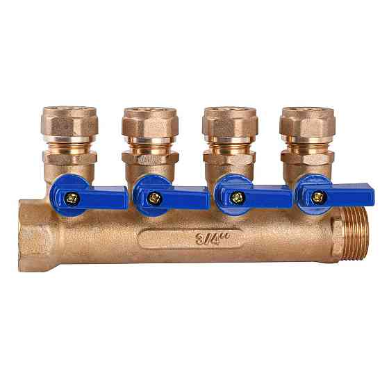Коллектор CRISTAL 3/4х16″ 4-ой с перекрыванием (NM-1018) Киев