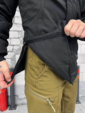Зимняя тактическая куртка черная мужская теплая XXL Киев - изображение 18