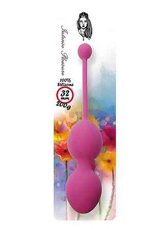 Вагинальные шарики - Silicone Kegel Balls Dark Pink, 32 мм, 200 г Sex Aura Киев