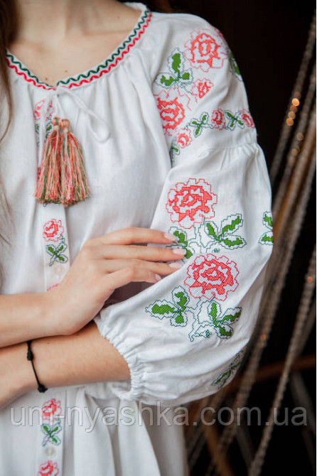 Біле вишите плаття Світанок біла Кривий Ріг - фото 2