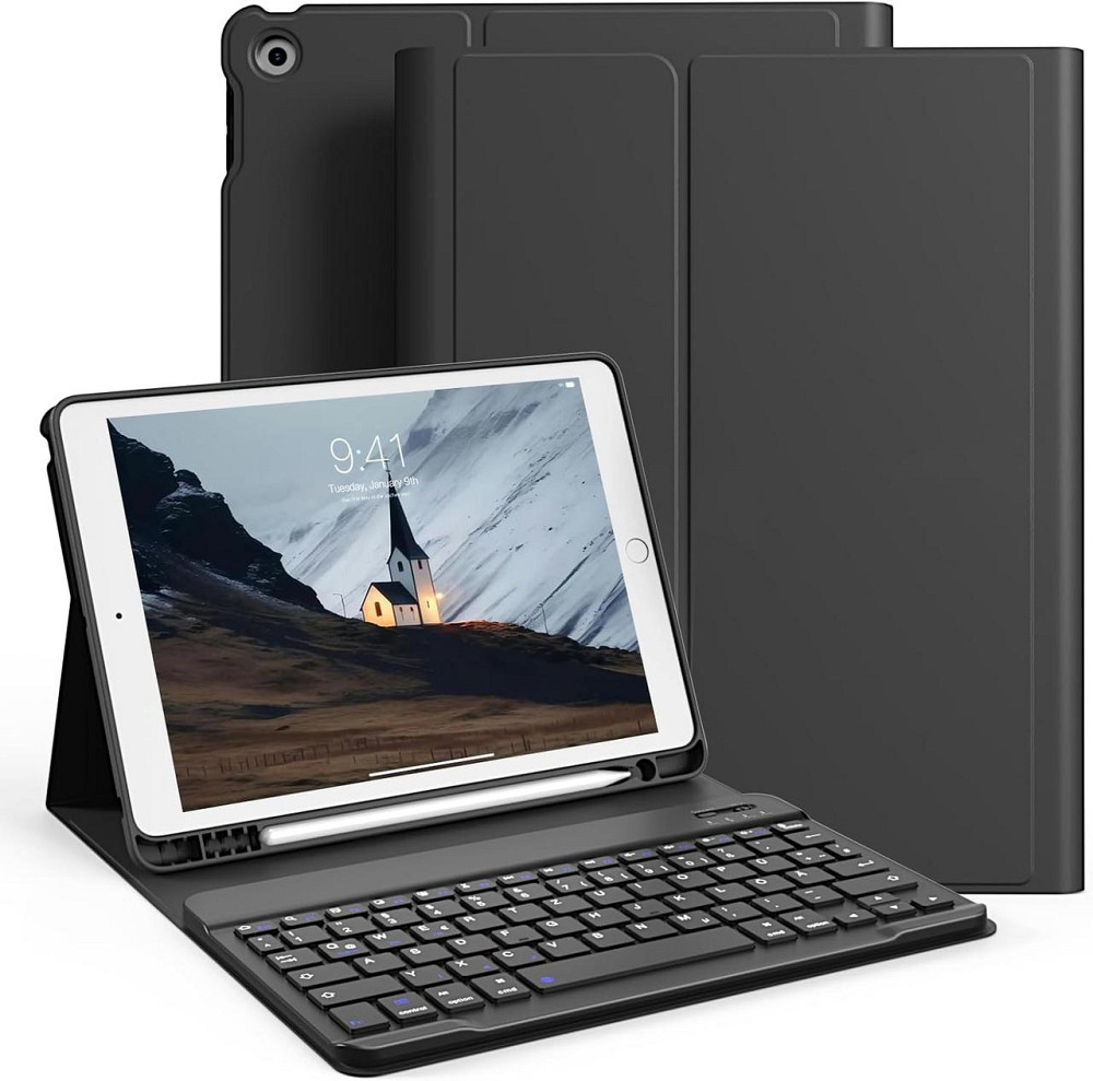 Защитный чехол с Bluetooth клавиатурой для iPad 9th/8th/7th Generation 10.2 Inch 2021/2020/2019 Днепр - изображение 1