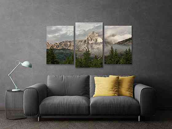 Модульная картина в гостиную / спальню  Гірський пейзаж Art-656_3 Киев