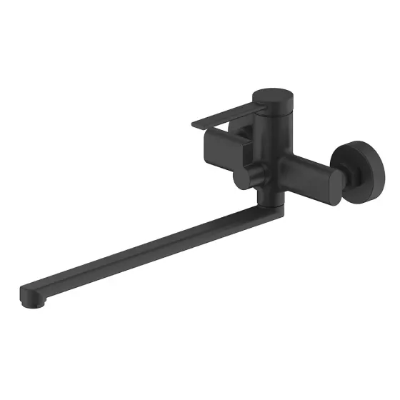 Змішувач для ванни з душовим гарнітуром FRAP F2267-6 чорний Київ