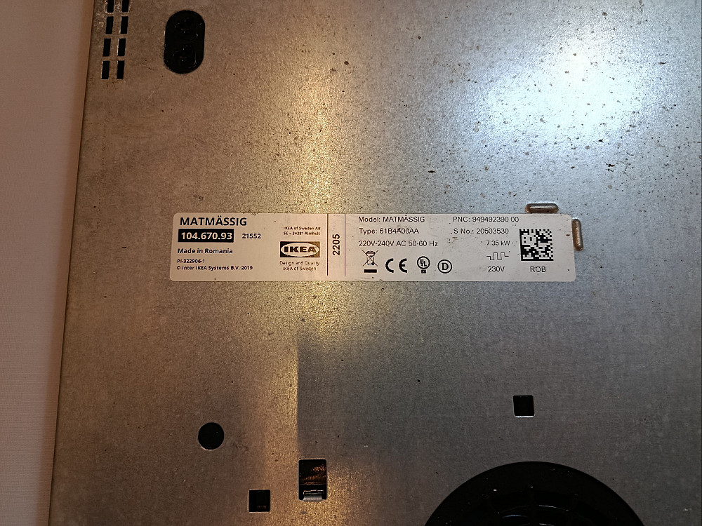 Індукційна варильна поверхня IKEA MATMÄSSIG 104.670.93 (товар вживаний) Луцьк - фото 4