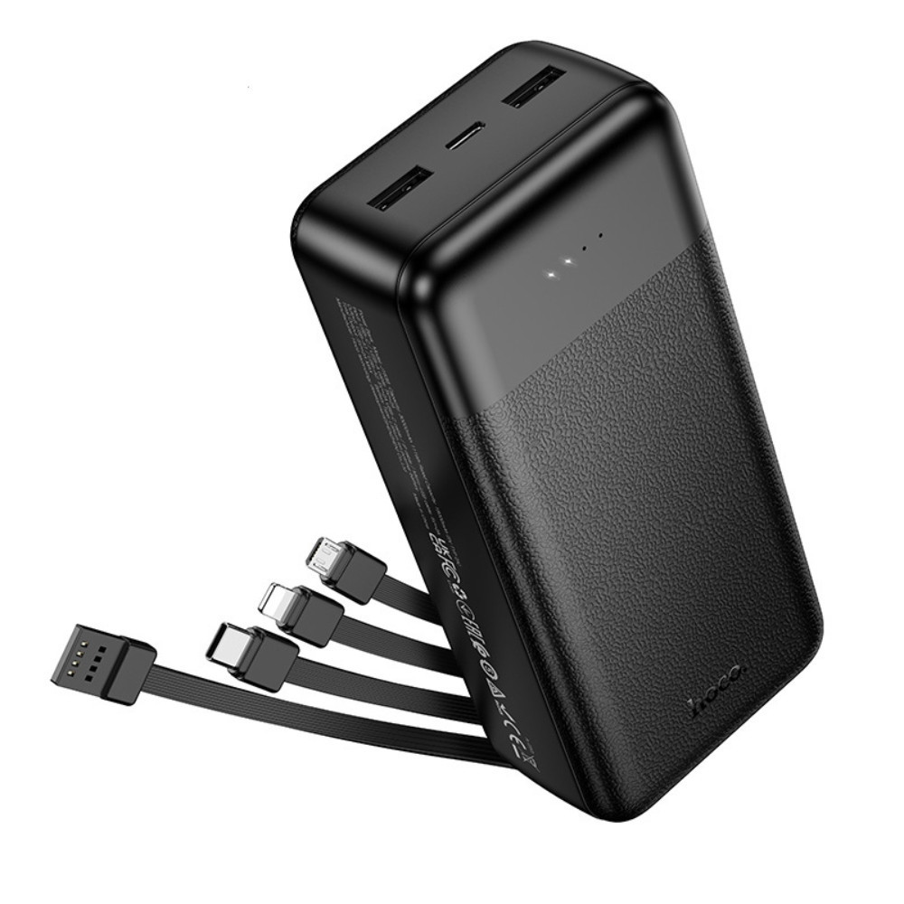 Павербанк 30000 mAh HOCO J163B Wonderful 4 встроенный кабель power bank повербанк Одесса - изображение 10