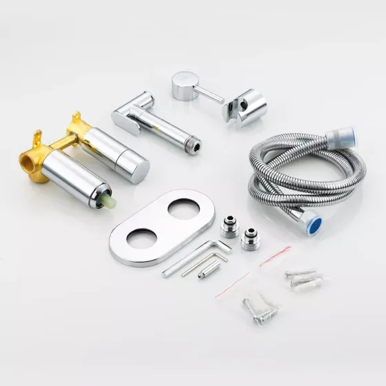 Гігієнічний душ Frap F7508 з приладовим краном 1/2", хром Київ