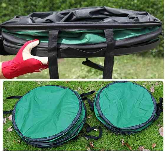 Мешок-сумка садовый для мусора тканевый многоразовый с ручкаками складываемый, для сада и огорода объёмом 86 л Каменец-Подольский