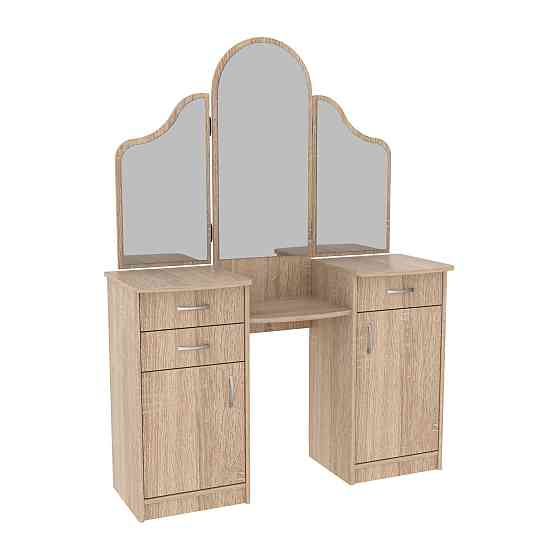 Стол туалетный Трюмо Диана, Дуб Сонома, 1200/420/1630 Львов