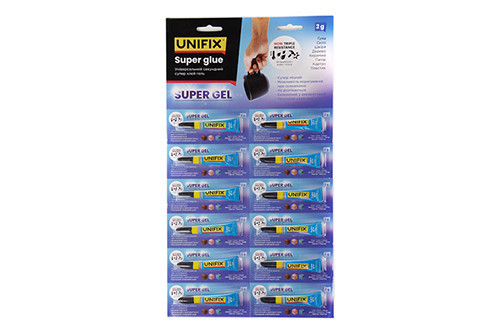 Супер клей гель 2г (планшет 12 шт.) UNIFIX Ровно - изображение 1