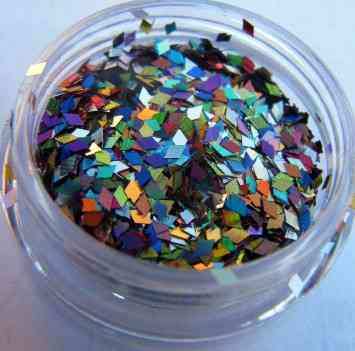 Плівка для ефекту "Бите скло" порізана в баночках мікс Київ