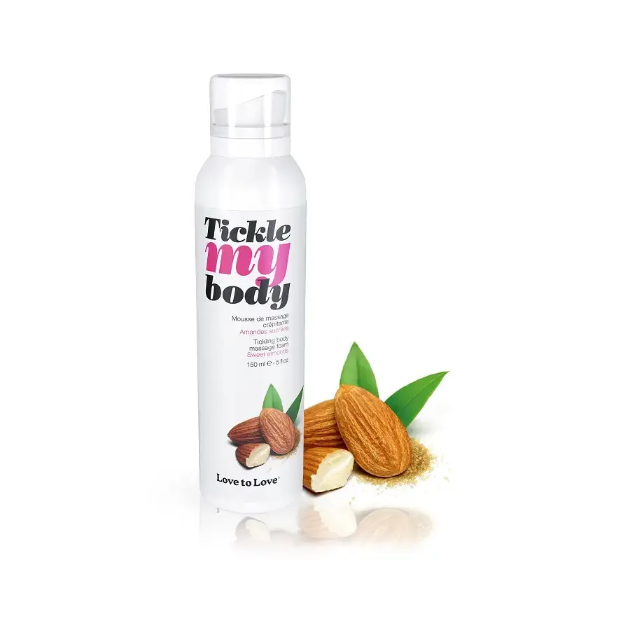 Масажна піна Love To Love Tickle my body Sweet almonds (150 мл), зволожувальна Львів - фото 1