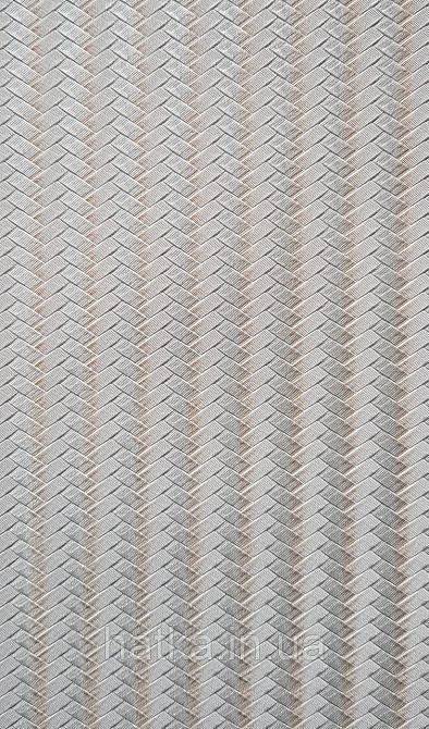 Обои винил на флизелине AdaWall Omega1.06х10 геометрия 3д полосы зигзаг структурные беж серые золото 23206-4 Киев - изображение 2