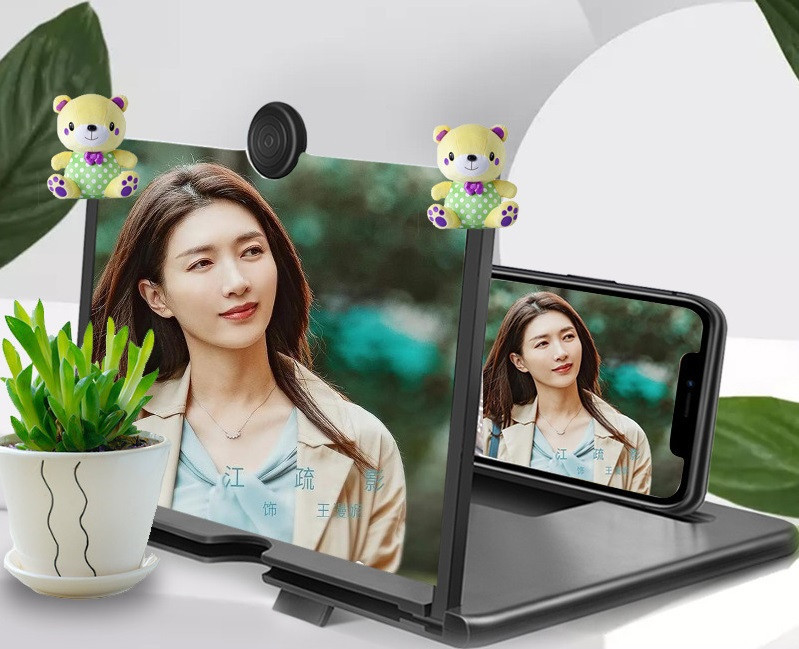 Увеличитель-подставка экрана телефона 3D Enlarged Screen 12 8022, черная Винница - изображение 4