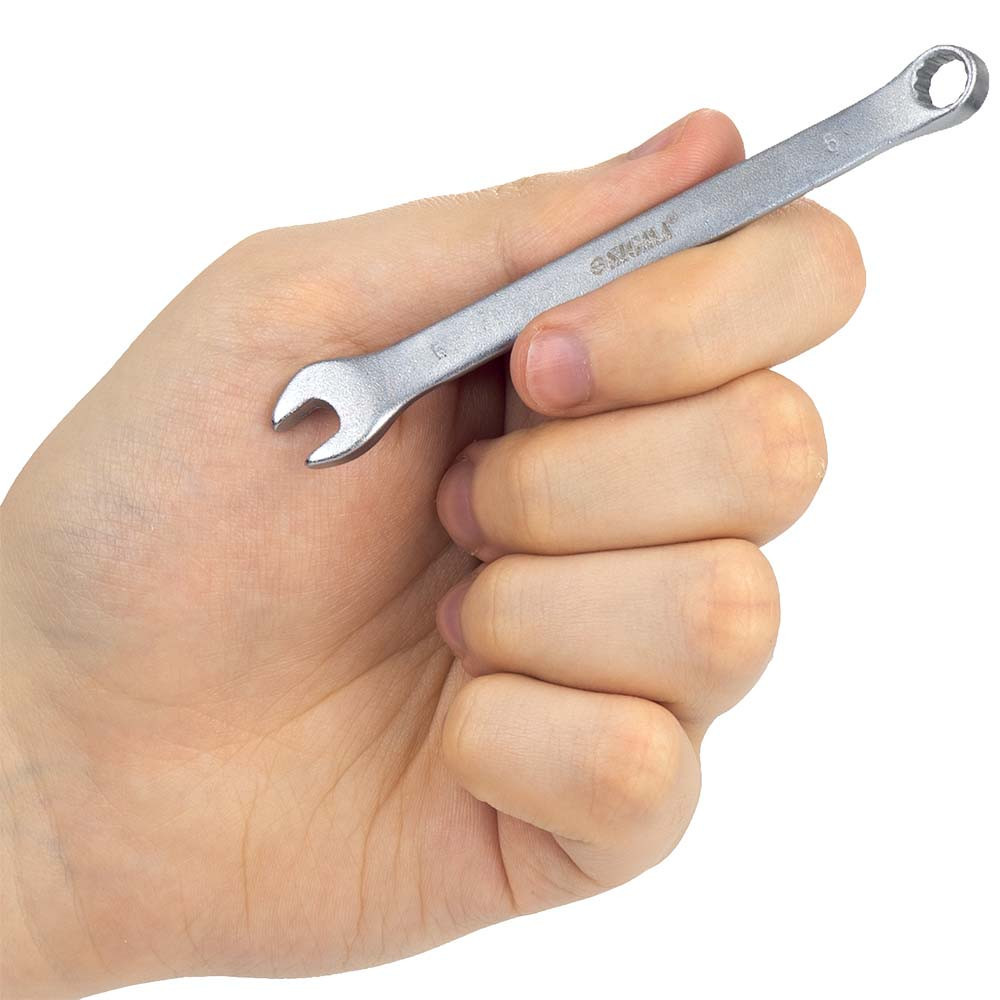 Ключ рожково-накидный 6мм CrV satine SIGMA (6021061) Ровно - изображение 8