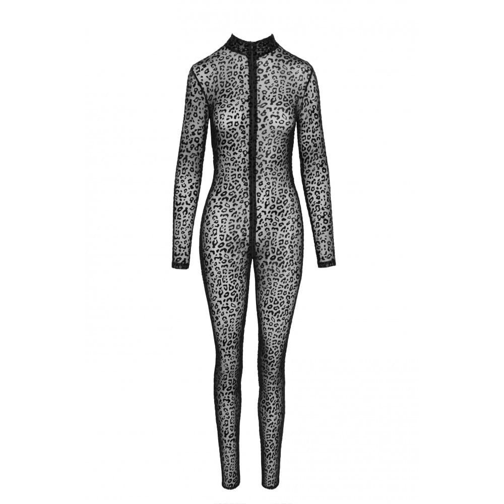 Эротичный комбинезон с леопардовым принтом XL F285 Noir Handmade Sex Aura Киев - изображение 3