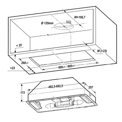 Витяжка кухонна Elica CT17 C IX/A/72 Вінниця - фото 8