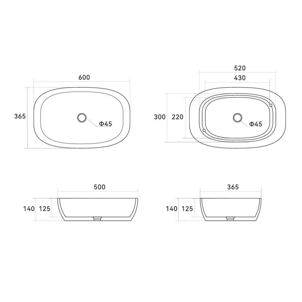 Раковина-чаша Qtap Cardinal 600х380х140 мм White QT04116257W Київ - фото 2