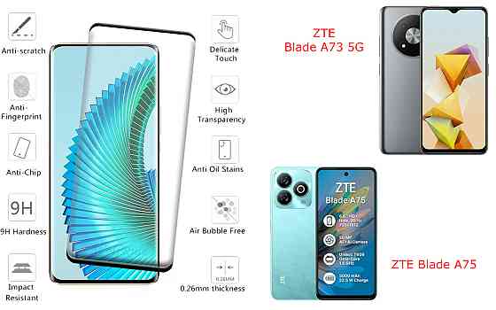Захисне скло HyperGlass Pro для ZTE Blade A73 5G, Blade A75 – максимальна чутливість та захист Київ