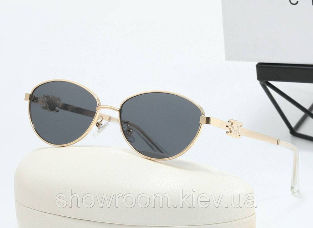 Жіночі брендові сонцезахисні окуляри CL 40246 gold Київ - фото 1