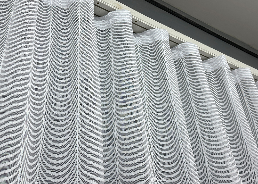 Тюль жакардова колір білий 1229т Київ - фото 4