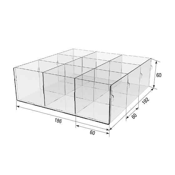 Коробка EKOSTAR 9 ячеек 186х192х60 Киев