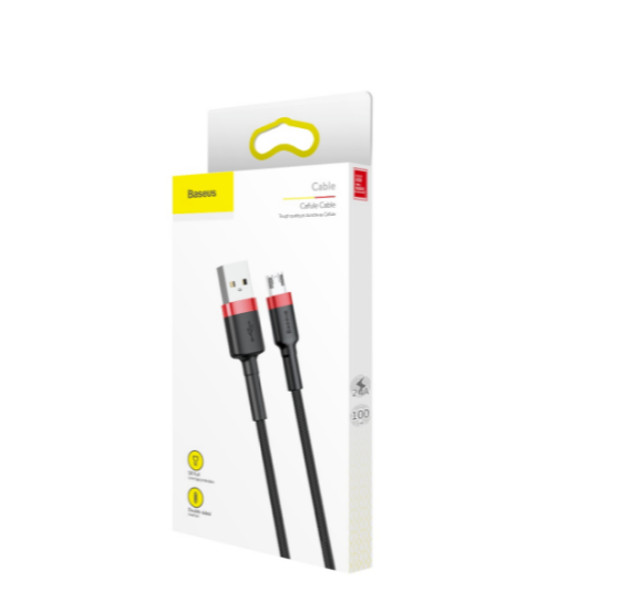 Кабель USB MicroUSB BASEUS CAMKLF-B91 Cafule 2,4A 1м червоний/чорний Житомир