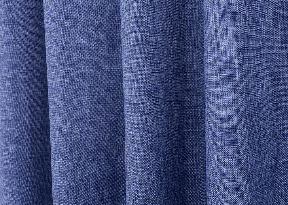 Комплект готових штор VR-Textil Льон Мішковина № 773ш Синій 150х270см 2 шт (30-565) Київ - фото 7